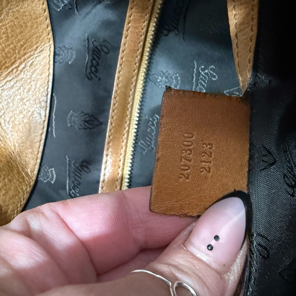 Gucci babouska studded Leather Fringe hobo 2 way bag guccisima vintage Y2K - Picture 13 of 15